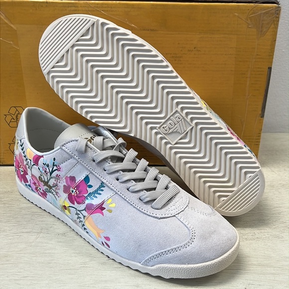 NIB - Gola Classics Womens Bullet Floral Sneakers, Off White/Clear/Multi -Size 8 - Picture 9 of 15